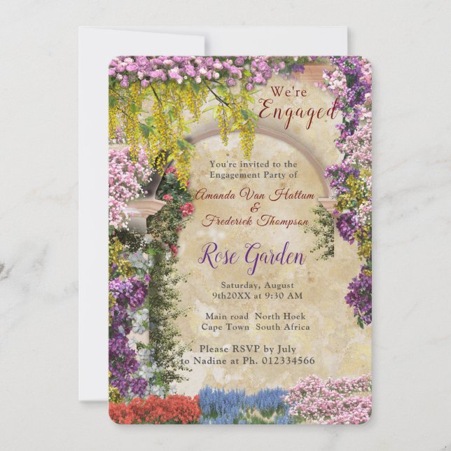 Italian country home outdoors invitation (Front)