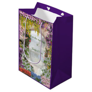 Italian country home outdoors medium gift bag