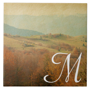 Italian Country Side Rolling Monogram Display Tile