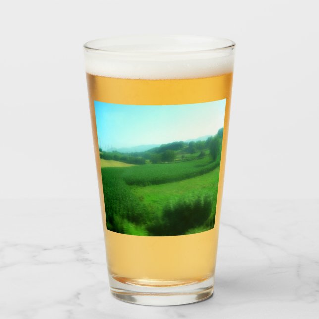Italian Countryside Glass (Front Filled)