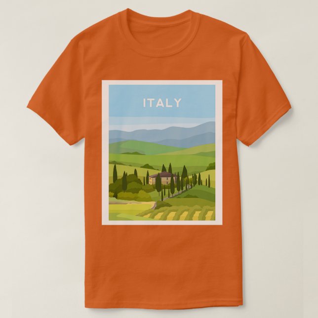 Italian Countryside T-Shirt (Design Front)