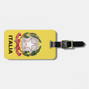 Italian Crest Luggage Tag