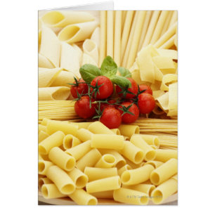 Italian cuisine. Pasta and tomatoes.