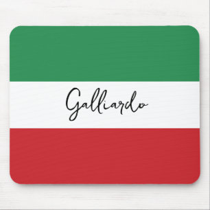 Italian Custom Family Name Mouse Pad