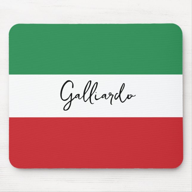Italian Custom Family Name  Mouse Pad (Front)