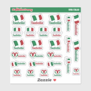 Italian Custom Name Labels Italy