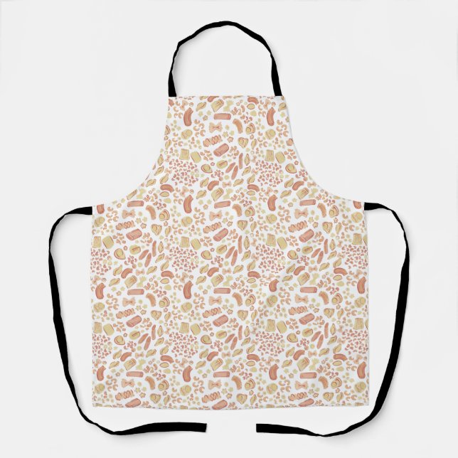 ITALIAN CUTIES The cute italian pasta pattern Apron (Front)