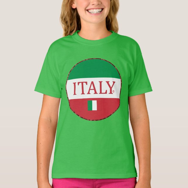 Italian Designer Name Brand Kids Clothing T-Shirt (Front)