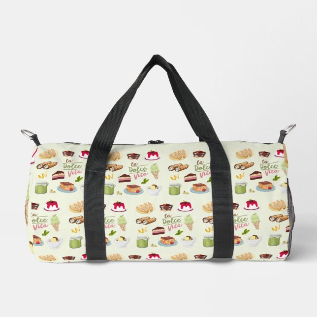 Italian Desserts Sweets Duffle Bag (Front)