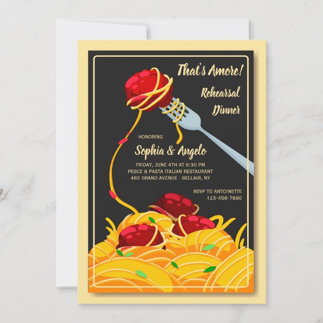 Italian Dinner Invitation (Front)