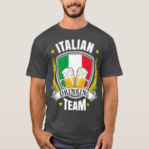 Italian Drinking Team Beer Games Design T-Shirt
