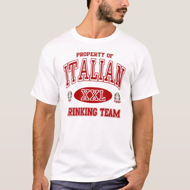 Italian Drinking Team T-Shirt (Front)