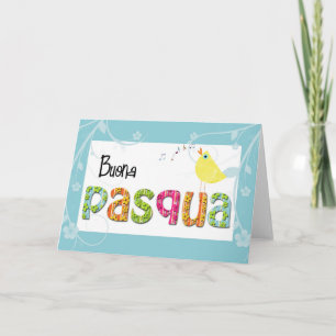 Italian easter greeting card