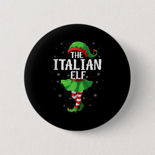 Italian Elf Christmas Girls Women Elf Squad Xmas F 6 Cm Round Badge