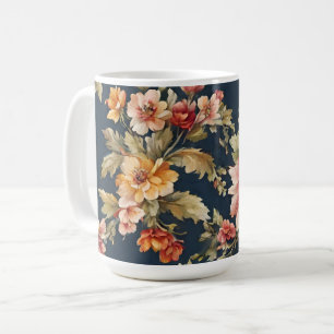 Italian Exquisite Beautiful Floral Pattern Coffee Mug