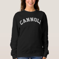 Italian Famous Food Cannoli | White Color Text