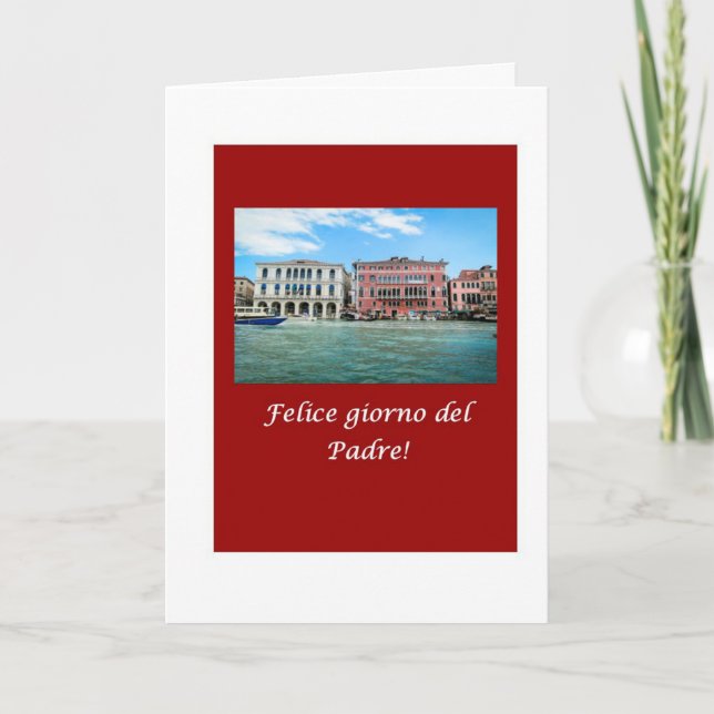 Italian Felice giorno del Padre Father’s Day Card (Front)
