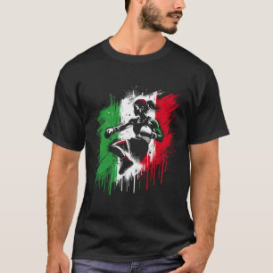 Italian Female Boxer - Italy Kickboxing Girl T-Shirt