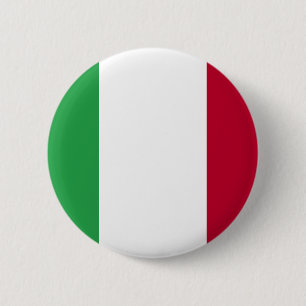 ITALIAN FLAG 6 CM ROUND BADGE