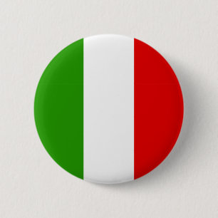 Italian Flag 6 Cm Round Badge