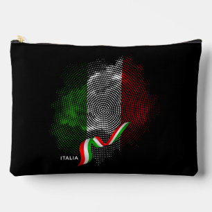 Italian flag accessory pouch