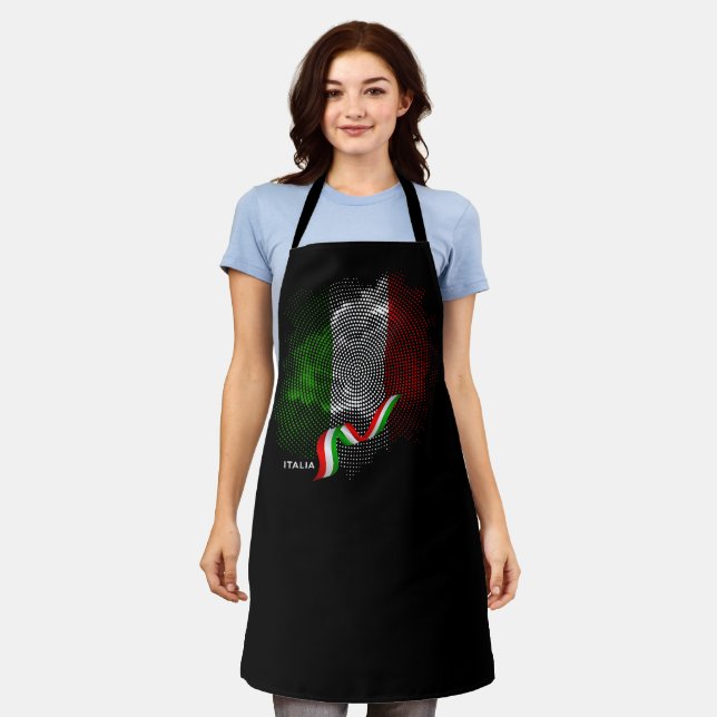 Italian flag apron (Worn)