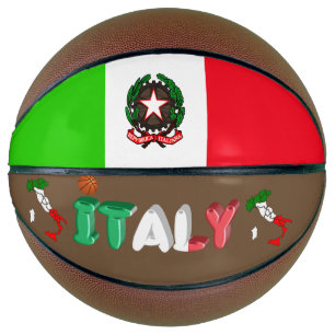 Italian flag basketball