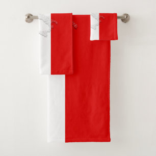 Italian flag bath towel set