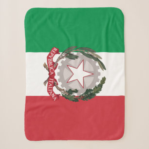 Italian Flag Blanket, patriotic, Italy Sherpa Blanket