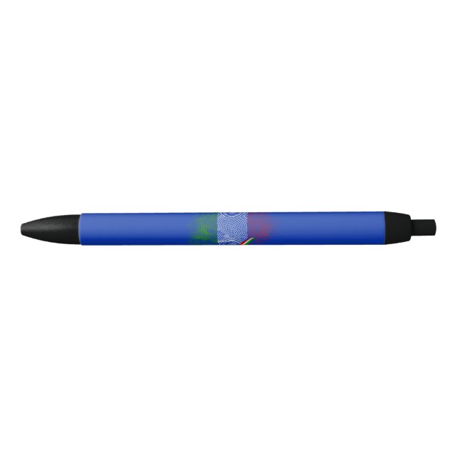 Italian flag blue ink pen (Front)