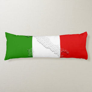 Italian flag body cushion