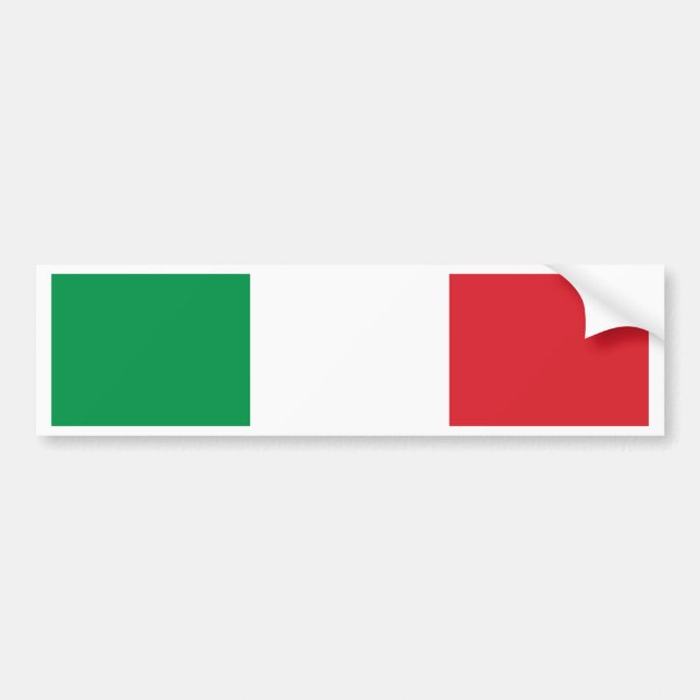 Italian Flag Bumper Sticker (Front)