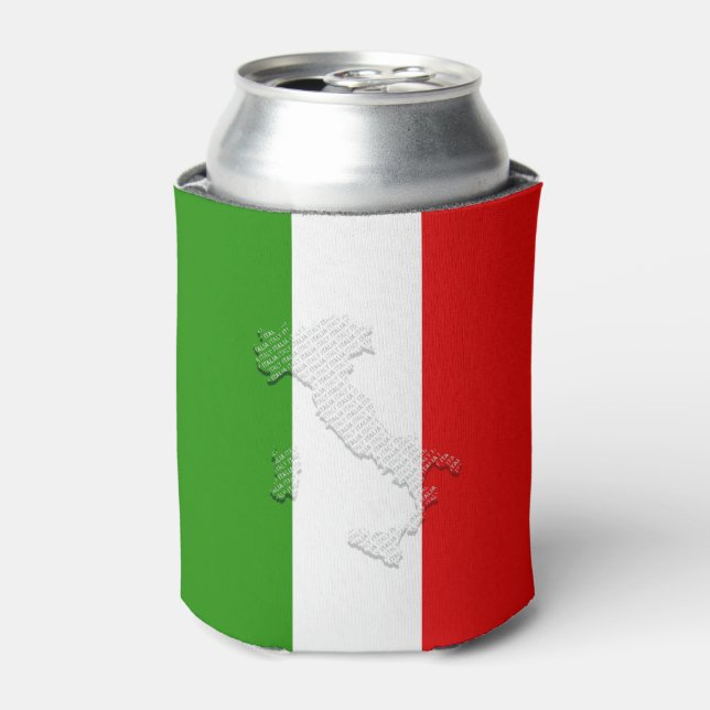 Italian flag can cooler (Can Front)