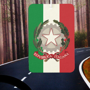 Italian Flag Car Air Freshener, Italy Freshener