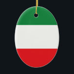 Italian Flag Ceramic Tree Decoration<br><div class="desc">The Funniest Ornaments,  T-shirts,  Hoodies,  Stickers,  Buttons and Novelty gifts from http://www.Shirtuosity.com.</div>