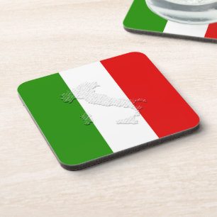 Italian flag coaster