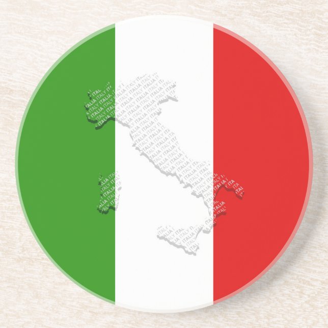 Italian flag coaster (Front)