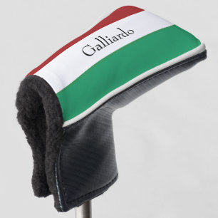 Italian Flag Colors Surname Name Custom  Golf Head Cover