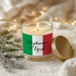 Italian Flag Colours Wedding Rectangular Sticker<br><div class="desc">You can customise the green red and white Italian flag colours to create your own wedding stickers.
The couple's name feature a decorative modern calligraphy style. 
Change the line spacing to change the intertwined look to the script.
Change the font style to create your own custom text message.</div>