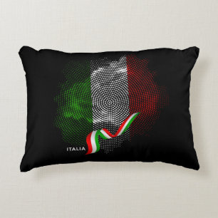 Italian flag decorative cushion