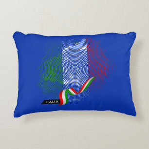 Italian flag decorative cushion