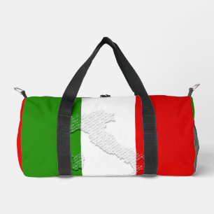 Italian flag duffle bag