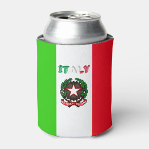 Italian flag-emblem can cooler