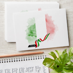 Italian flag envelope