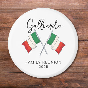 Italian Flag Family Reunion  Magnet