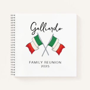 Italian Flag Family Reunion Notebook