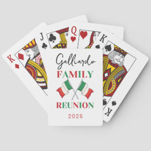 Italian Flag Family Reunion Playing Cards