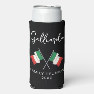 Italian Flag Family Reunion Seltzer Can Cooler
