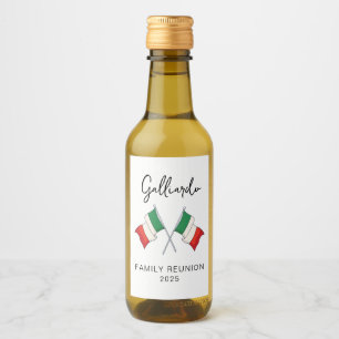 Italian Flag Family Reunion Wine Label