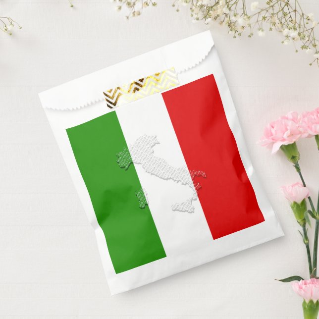 Italian flag favour bags (Sealed)